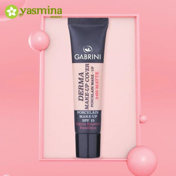 کرم پودر مات گابرینی سری Derma شماره 102 رنگ متوسط 40 میلی لیتر — تصویر ۳