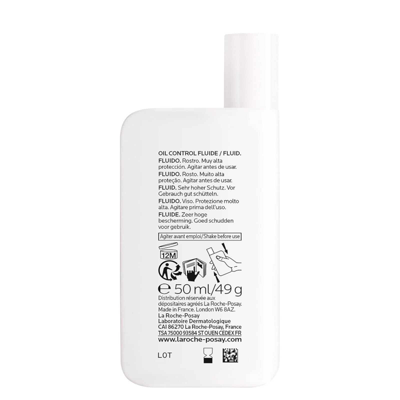 کرم ضد آفتاب بدون رنگ لاروش پوزای SPF 50 مدل Anthelios Oil Control — تصویر ۴