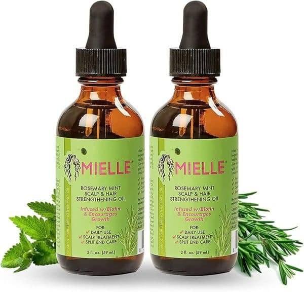 روغن ضد ریزش مو رزماری و نعناع میله | Mielle Rosemary Mint Scalp & Hair Strengthening Oil — تصویر ۲