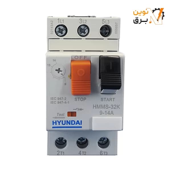 کلید حرارتی هیوندای الکتریک رنج 0.1 الی 0.16 آمپر مدل HMMS-32K — تصویر ۲