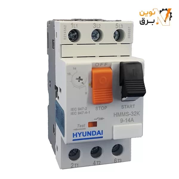 کلید حرارتی هیوندای الکتریک رنج 0.1 الی 0.16 آمپر مدل HMMS-32K