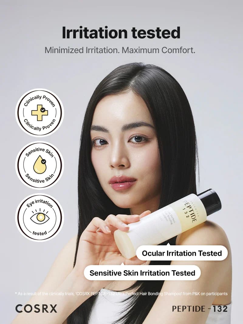 شامپو ترمیم‌کننده و تقویت‌کننده مو COSRX مدل PEPTIDE-132 Ultra Perfect Hair Bonding Shampoo — تصویر ۶