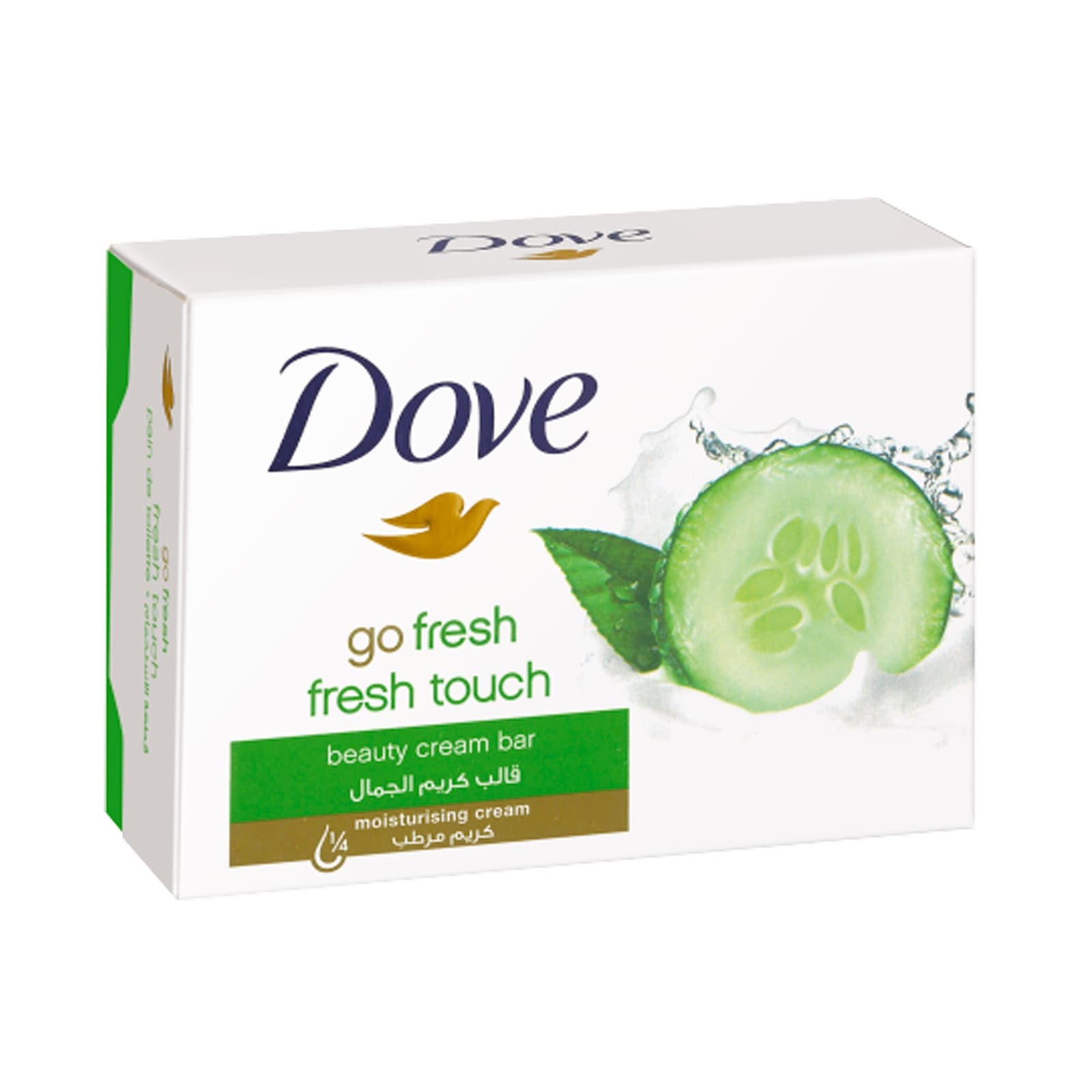 صابون داو مدل Fresh Touch حاوی عصاره خیار و چای سبز 100 گرم