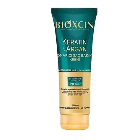 ماسک مو ترمیمکننده و مرطوبکننده حاوی کراتین و روغن آرگان بیوکسین | Bioxcin