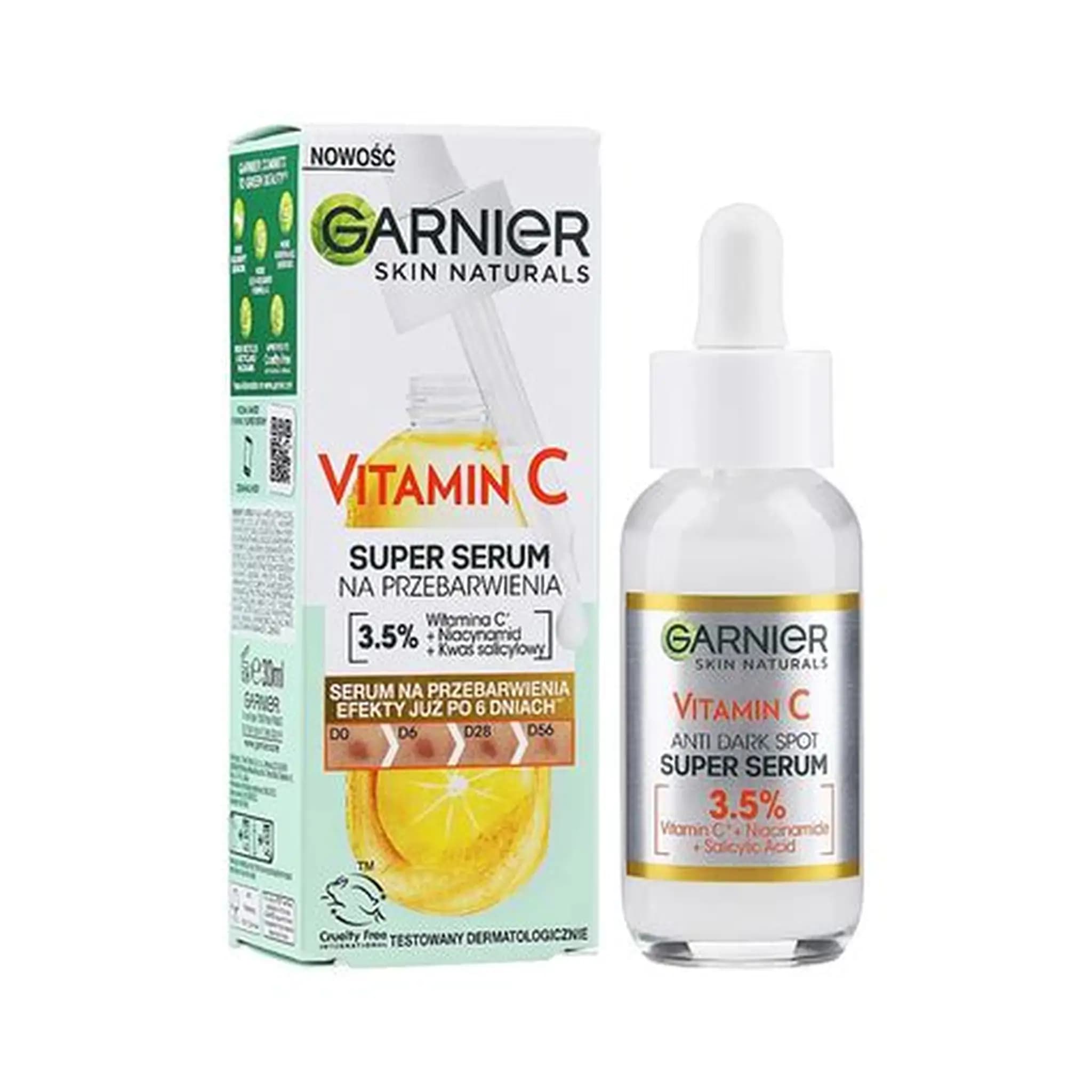 سرم روشن کننده ویتامین C گارنیر مدل Skin Active Brightening Serum حجم 30 میل | Garnier — تصویر ۲