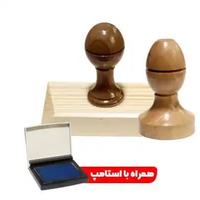 مهر ساده چوبی متوسط مستطیل و بیضی (تا سایز 50*30 میلیمتر) — تصویر ۲