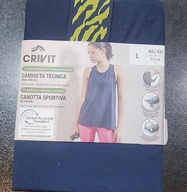 تاپ ورزشی پشت قهرمانی زنانه برند کریویت اصل آلمان سرمه ای 434773 CRIVIT — تصویر ۴