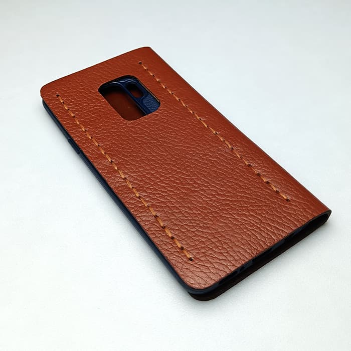 کاور گوشی s9plus چرم طبیعی — تصویر ۲