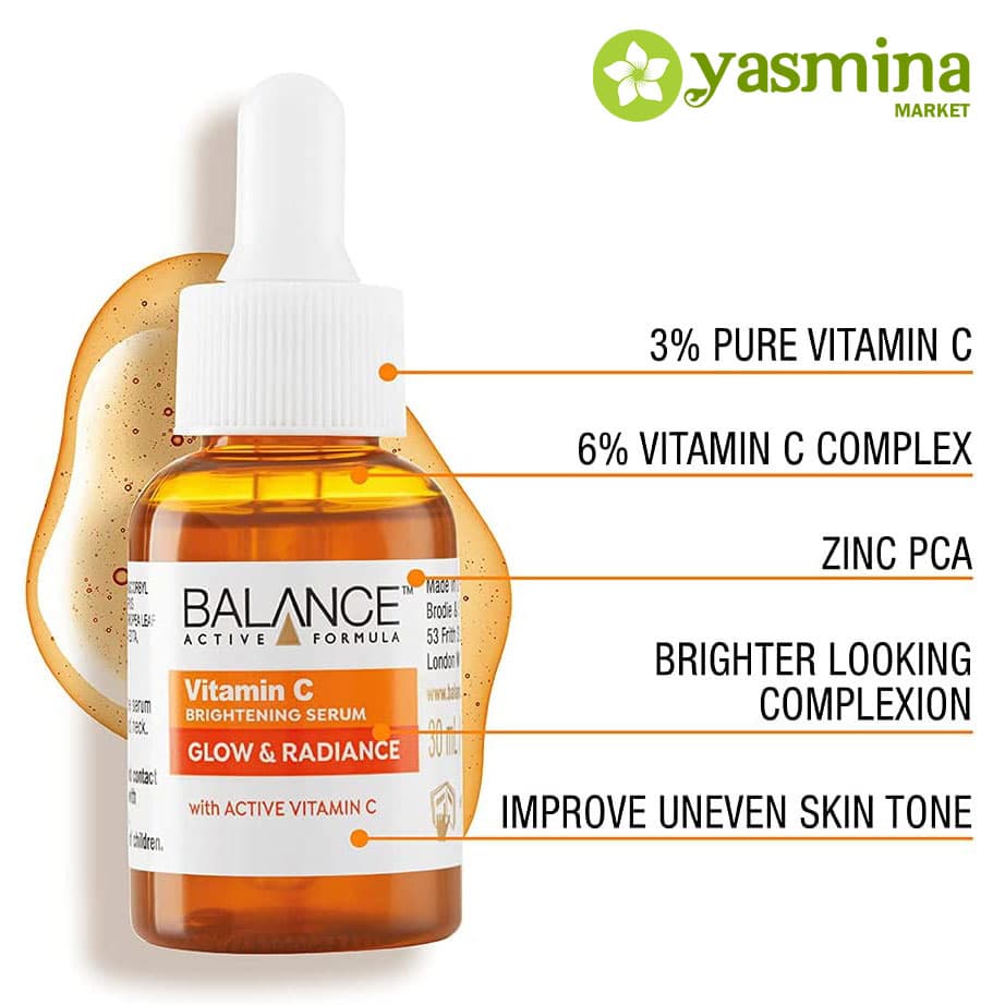 سرم پوست بالانس مدل Vitamin C شفاف و روشن کننده 30 میلی لیتر — تصویر ۲