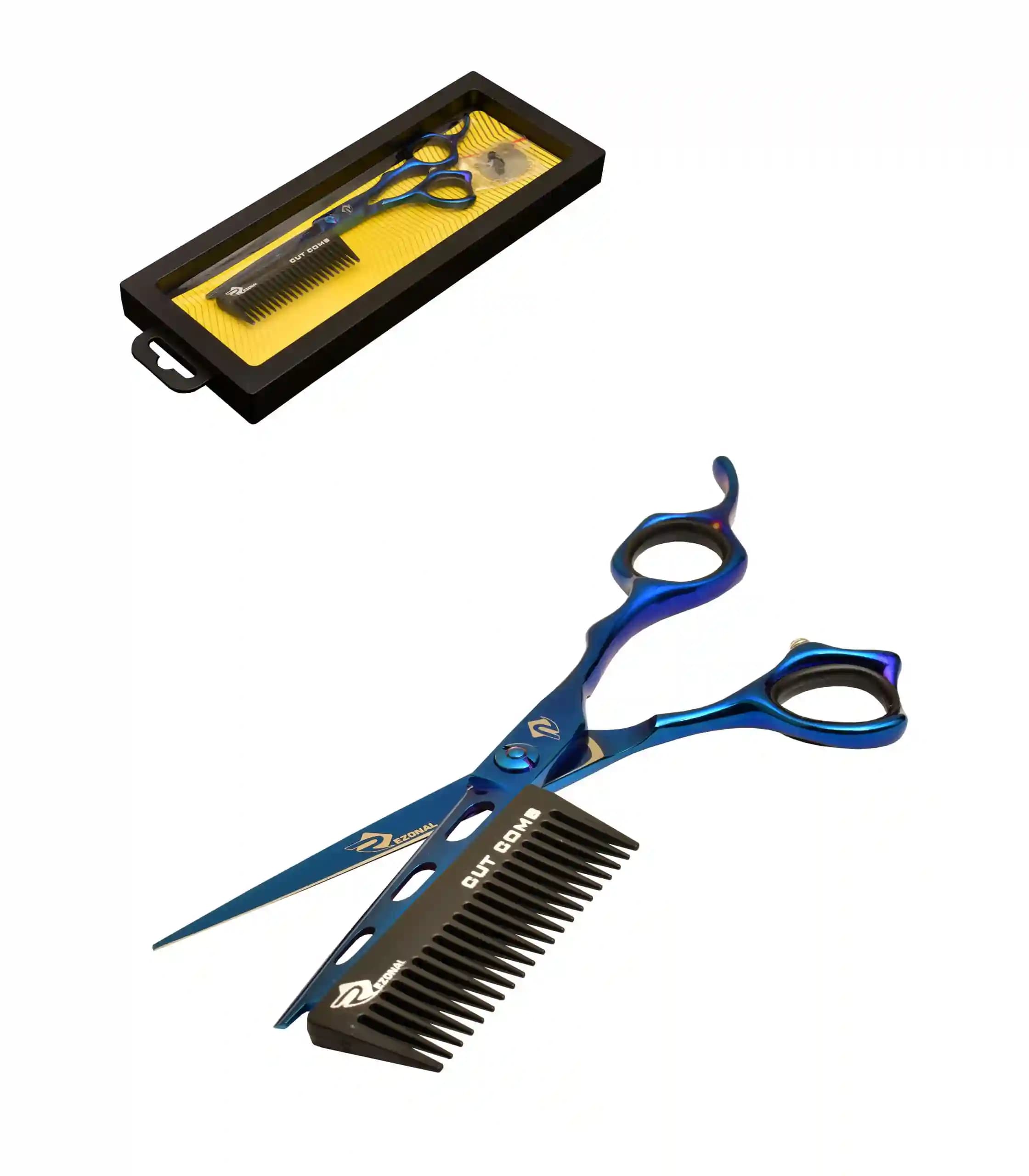 قیچی CutComb ابی رزونال