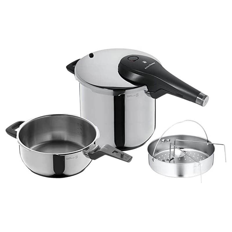 زودپز 3 و 6.5 لیتر همراه با سبد بخار پز پرفکت پرمیوم وی ام اف | WMF Perfect Premium Pressure Cooker — تصویر ۹