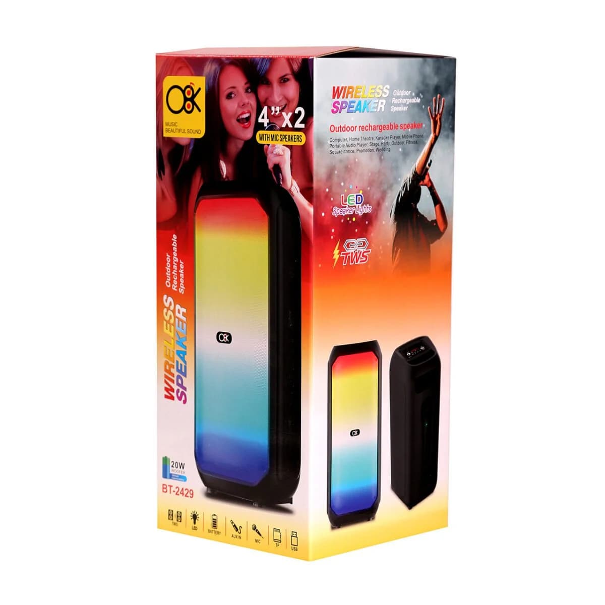 اسپیکر پارتی باکس مدل BT-2429 (پس کرایه)