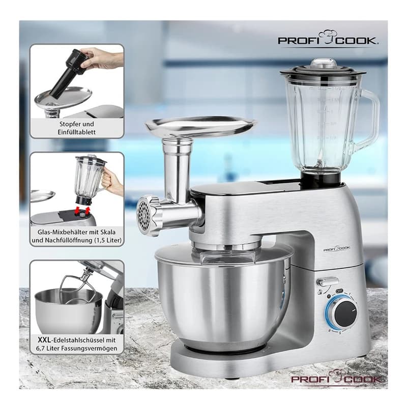 ماشین اشپزخانه پروفی کوک مدل 1189 / PROFI COOK PC-KM1189 — تصویر ۷