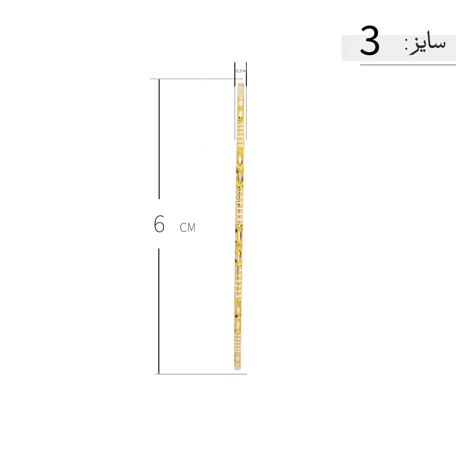 النگو نقره زنانه ظریف طرح بیضی خطی عیار 925 — تصویر ۷
