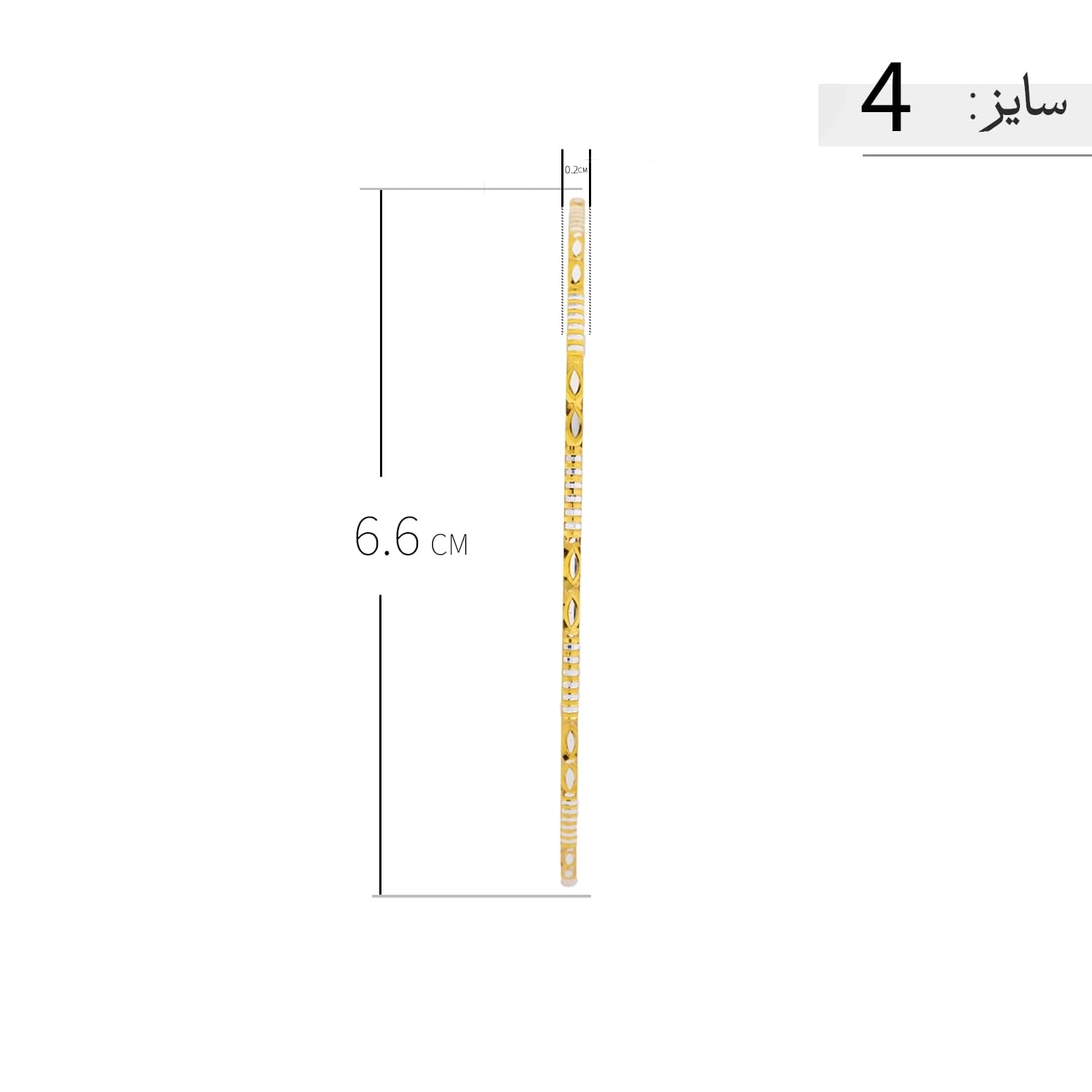 النگو نقره زنانه ظریف طرح بیضی خطی عیار 925 — تصویر ۶