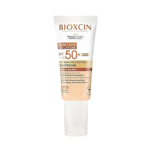 کرم ضدآفتاب رنگی ضد لک بیوکسین با +SPF50 حجم 50 میل