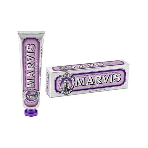 خمیر دندان مارویس مدل Jasmin mint ضدپوسیدگی با عصاره گل یاسمن و نعنا 85 میل — تصویر ۳