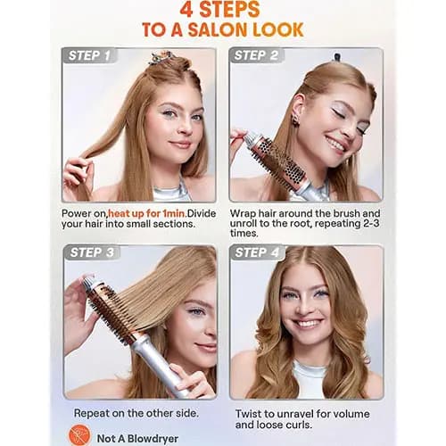 برس حرارتي فركننده IT-curl شيگلم سايز 32mm — تصویر ۳