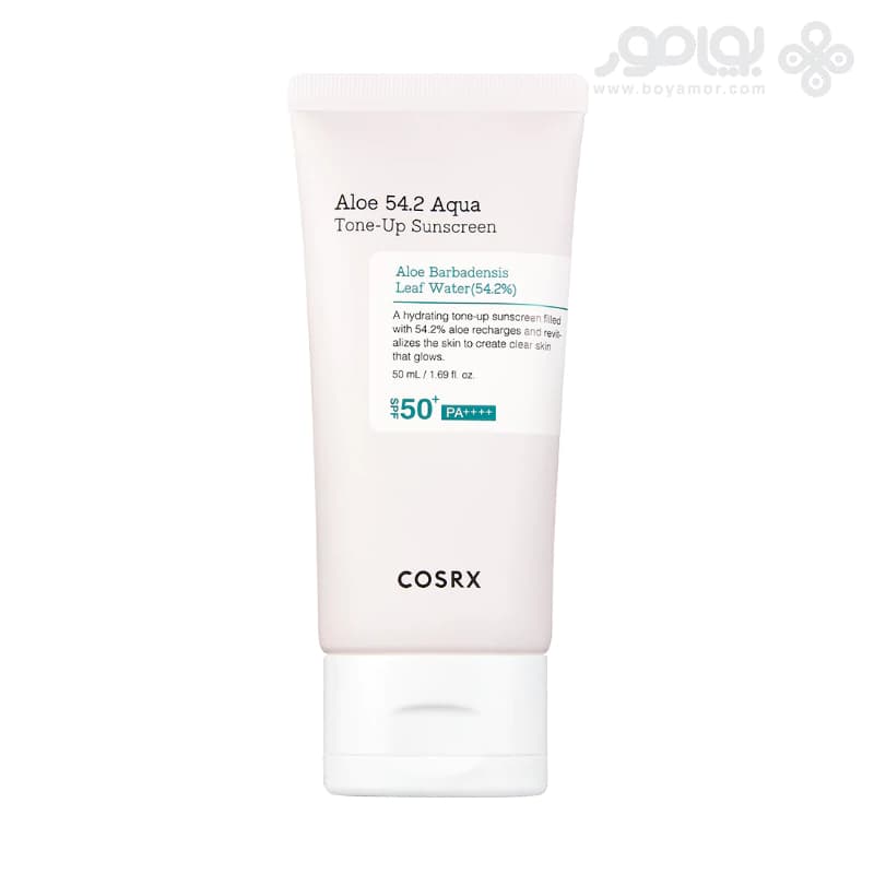 كرم ضد آفتاب روشن كننده Aloe 54.2 Aqua كوزاركس SPF50+ حجم 50 ميل — تصویر ۳