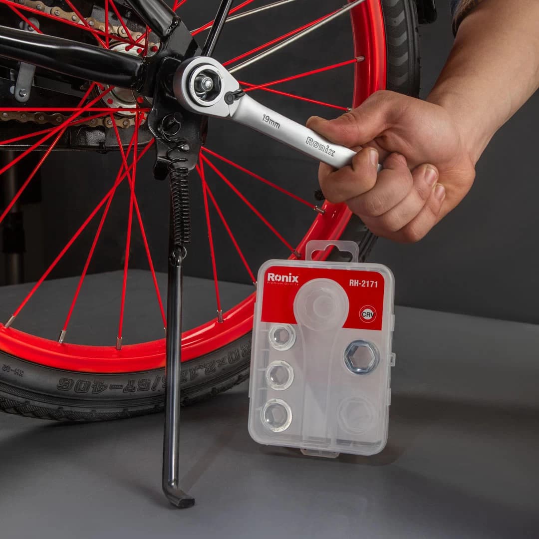 ست سری آچار جغجغه دسته ثابت چپگرد و راستگرد مدل RH-2171 — تصویر ۲
