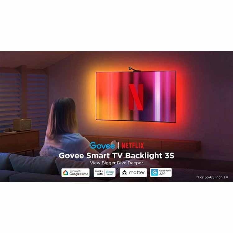 ریسه هوشمند 3.8 متری گووی Govee x Netflix Smart TV Backlight 3S — تصویر ۳