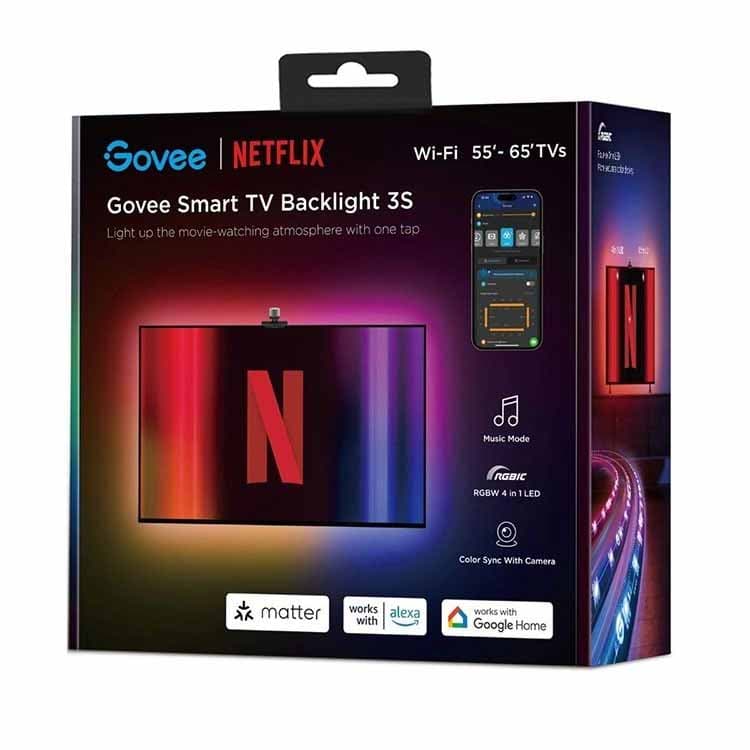 ریسه هوشمند 3.8 متری گووی Govee x Netflix Smart TV Backlight 3S — تصویر ۲