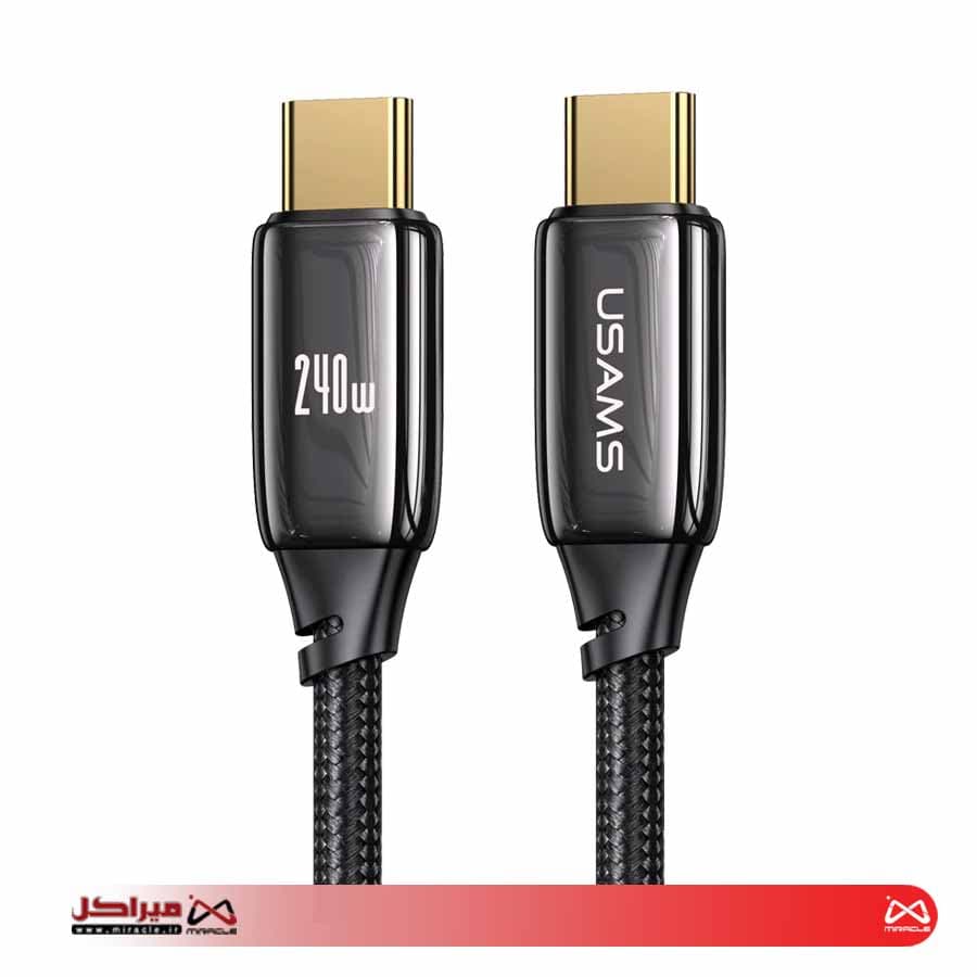 کابل شارژ یوسمز Type-C به Type-C مدل US-SJ581 با طول2متر