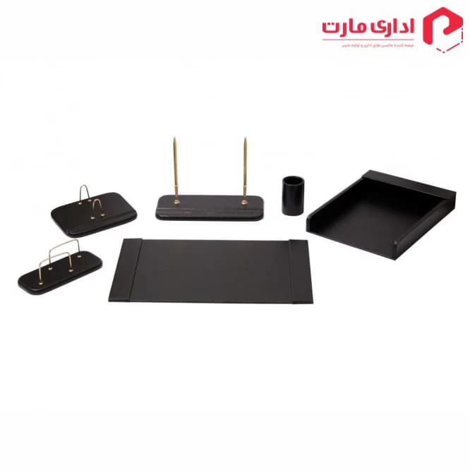 ست رومیزی مدیریتی چرم 6 تیکه قائم کد 121 — تصویر ۲