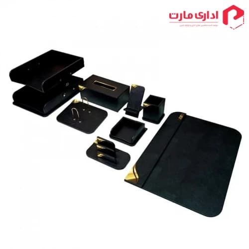 ست رومیزی اداری 8 تیکه آونگ دکو مدل M7 رنگ مشکی — تصویر ۲