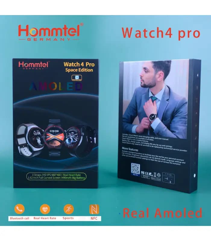 ساعت هوشمند Hommtel Watch 4 Pro Space Edition | اصلی و اورجینال — تصویر ۳