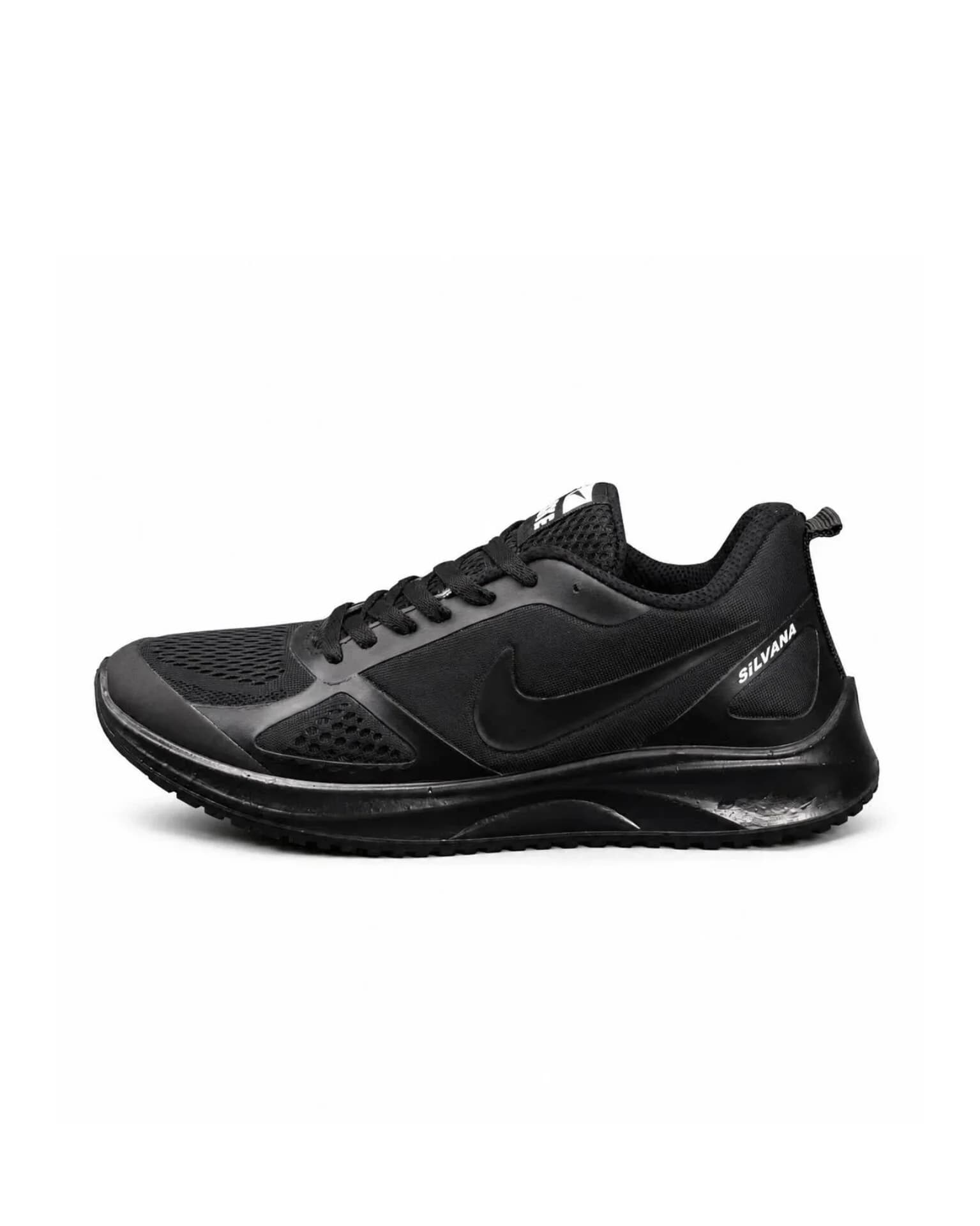 کفش کتانی بزرگ پا نایکی رانینگ زیره تزریق مشکی2 Nike
