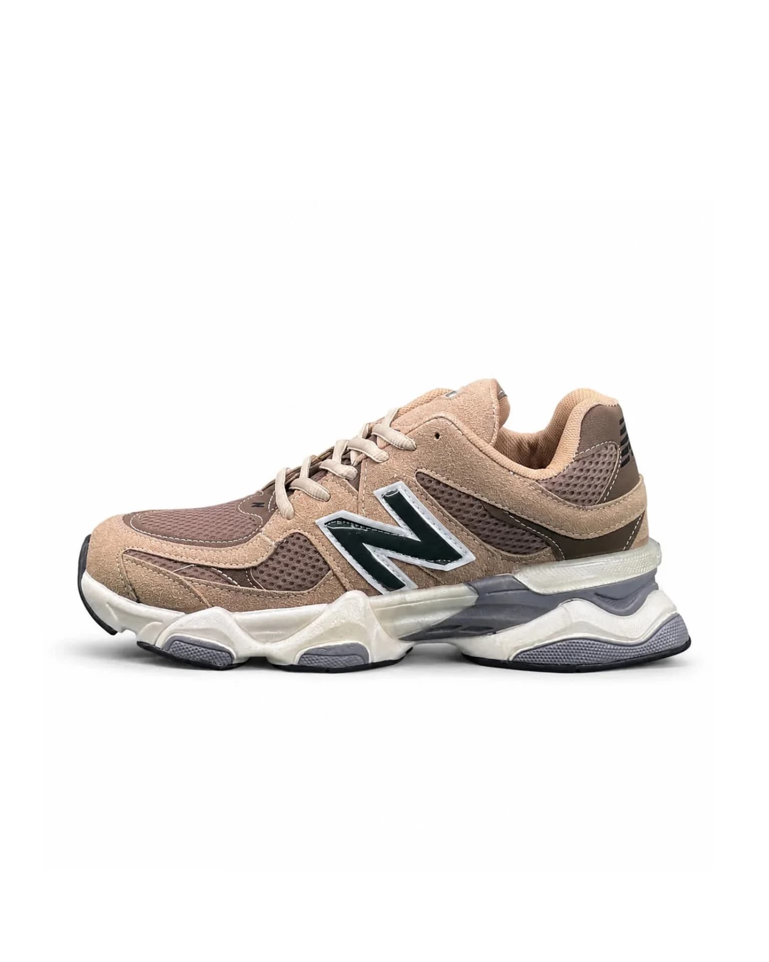کفش کتانی مردانه مدل نیوبالانس 9060 کرم قهوه ای New Balance 9060