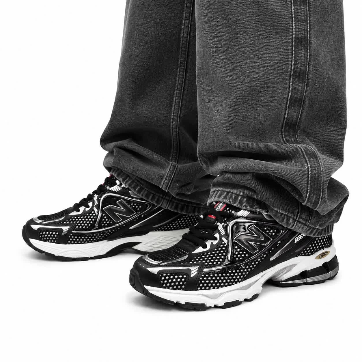 کتونی مردانه مدل نیوبالانس 1064 مشکی تور سفید New Balance1064 — تصویر ۲