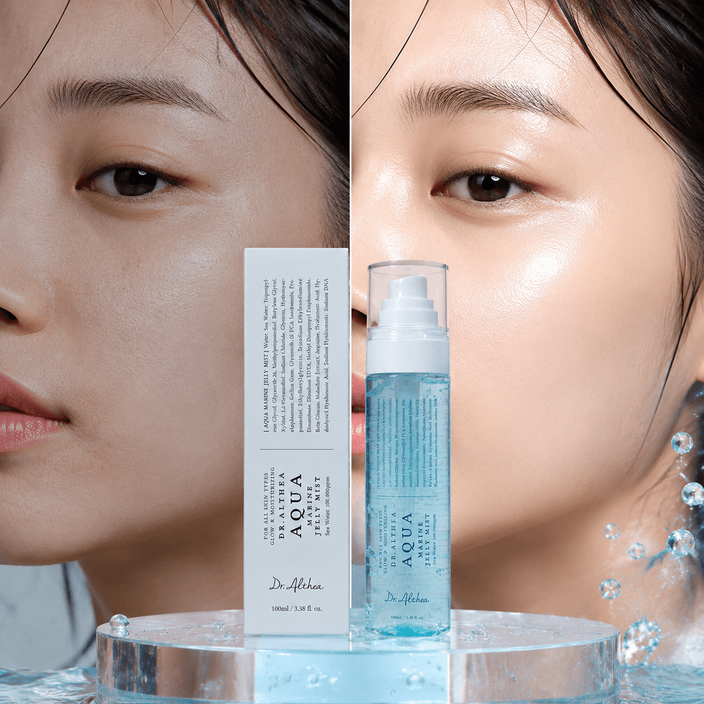 اکوا ژلی میست آبرسان و ضدالتهاب هیالورونیک اسید دکتر آلتیا (Aqua Marine Jelly Mist) حجم 100 میل — تصویر ۴