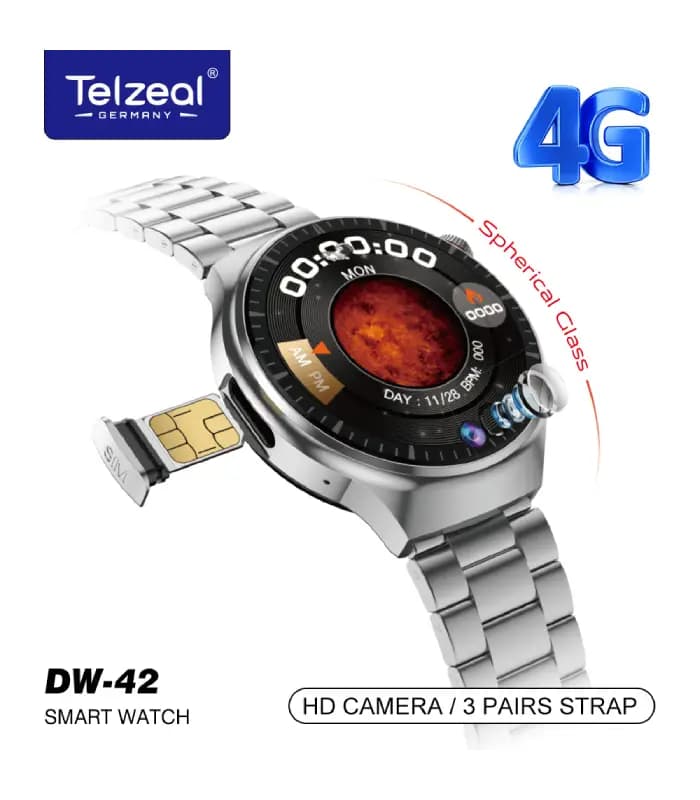 ساعت هوشمند Telzeal DW42 سیمکارت خور و دوربین دار — تصویر ۲