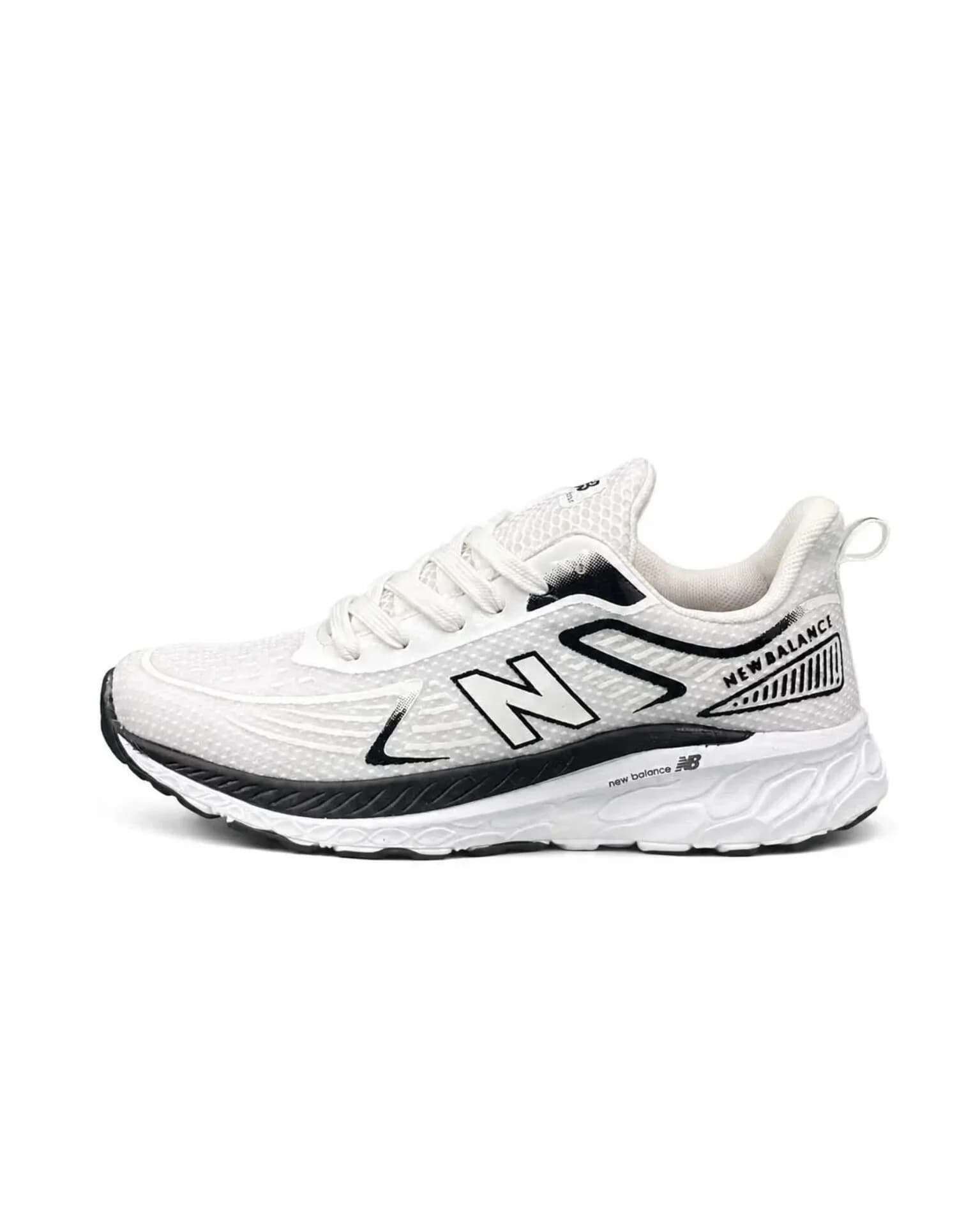 کتونی مردانه مدل نیوبالانس رانینگ سفید مشکی New Balance