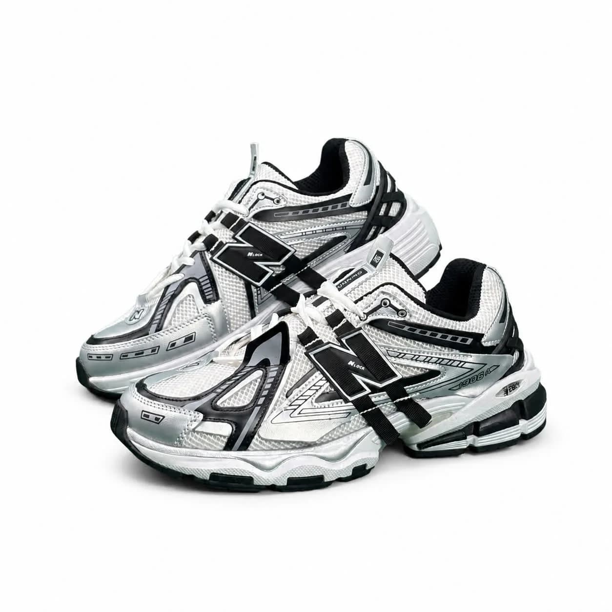 کتونی مردانه نیوبالانس 1906 طوسی مشکی سفید New BALANCE 1906A — تصویر ۳