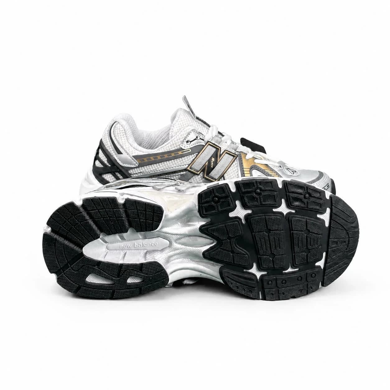 کتونی مردانه نیوبالانس 1906 طوسی مشکی طلایی New BALANCE 1906A — تصویر ۴