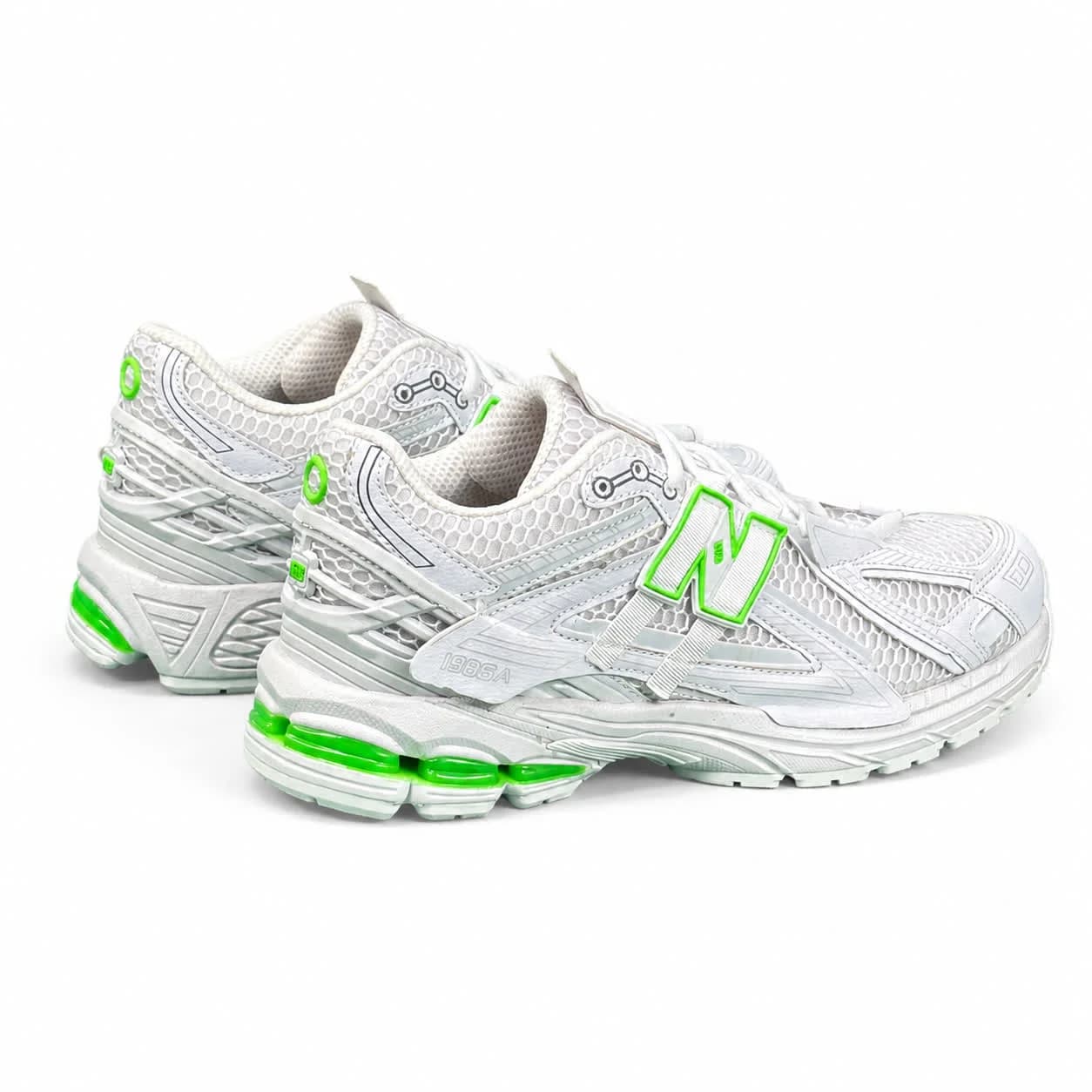 کتونی مردانه نیوبالانس 1906سفید سبز New BALANCE 1906A — تصویر ۵