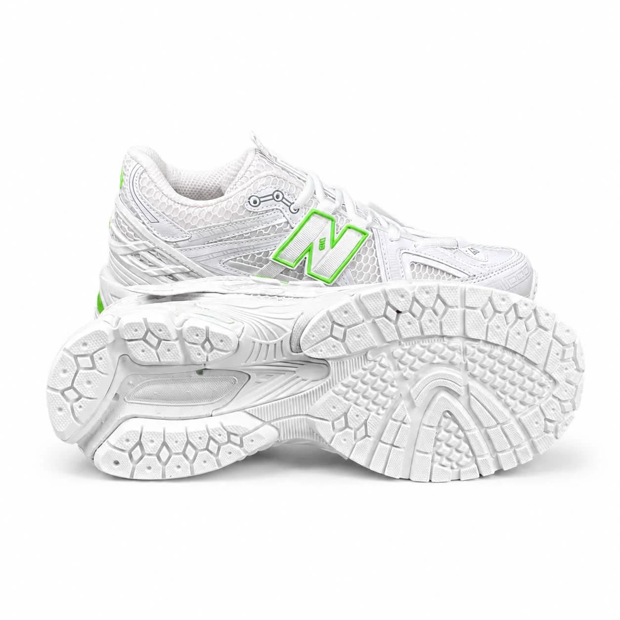کتونی مردانه نیوبالانس 1906سفید سبز New BALANCE 1906A — تصویر ۴