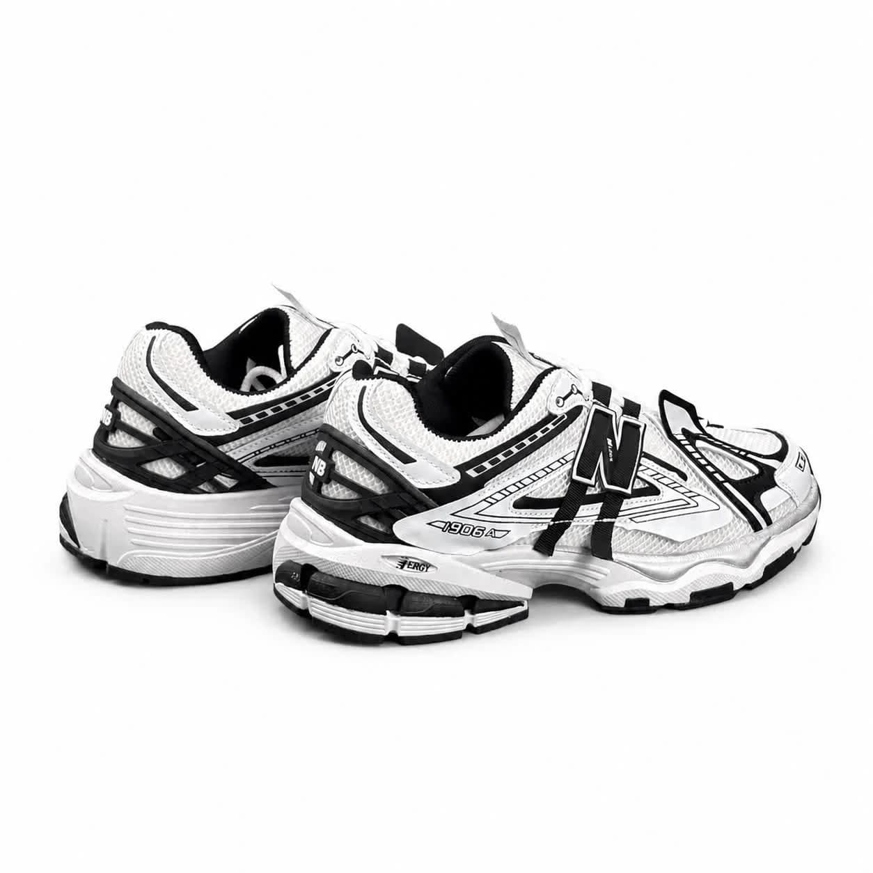 کتونی مردانه نیوبالانس 1906 سفید مشکی New BALANCE 1906 — تصویر ۵