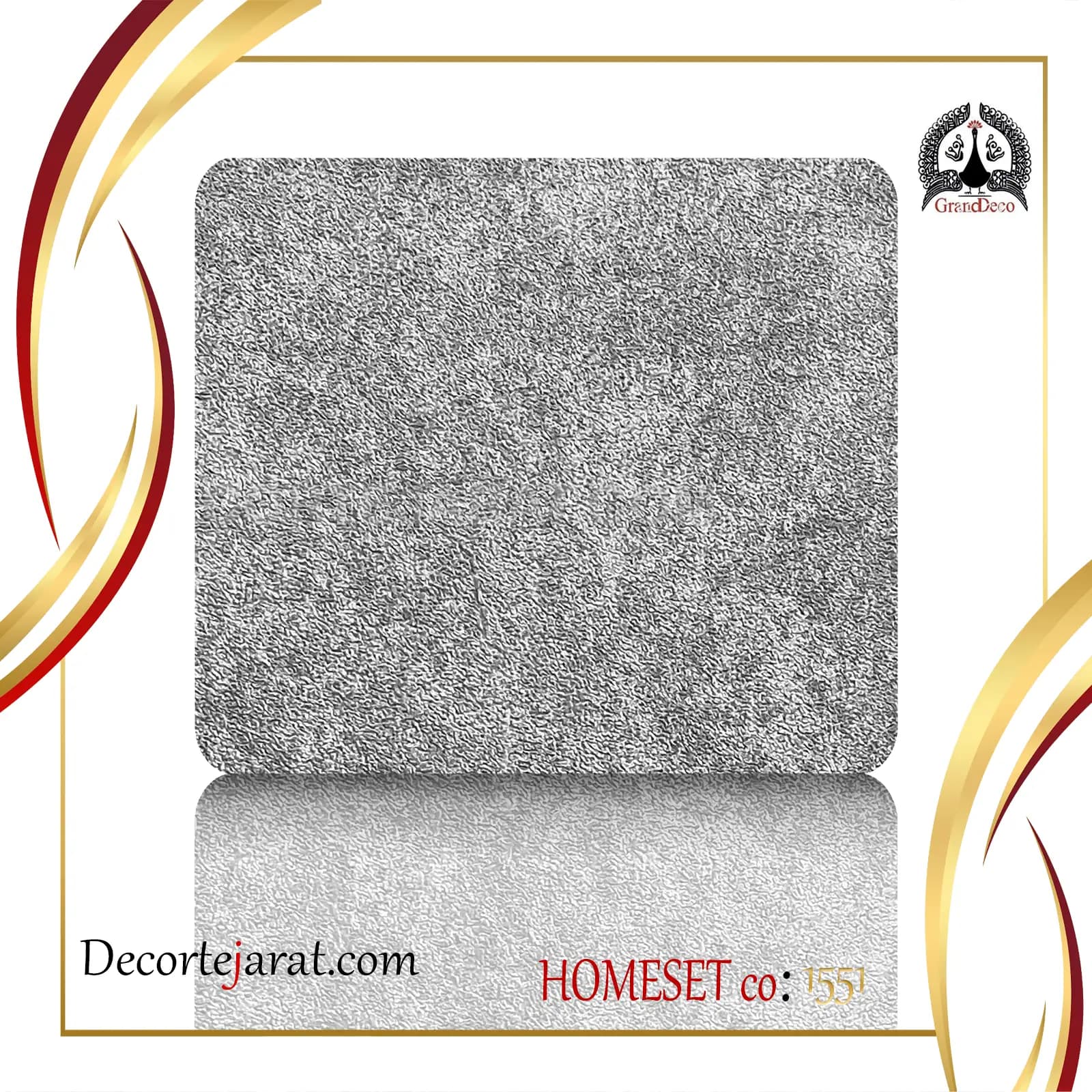 کاغذ دیواری نقره ای شاین دار ابر و باد HS-1551