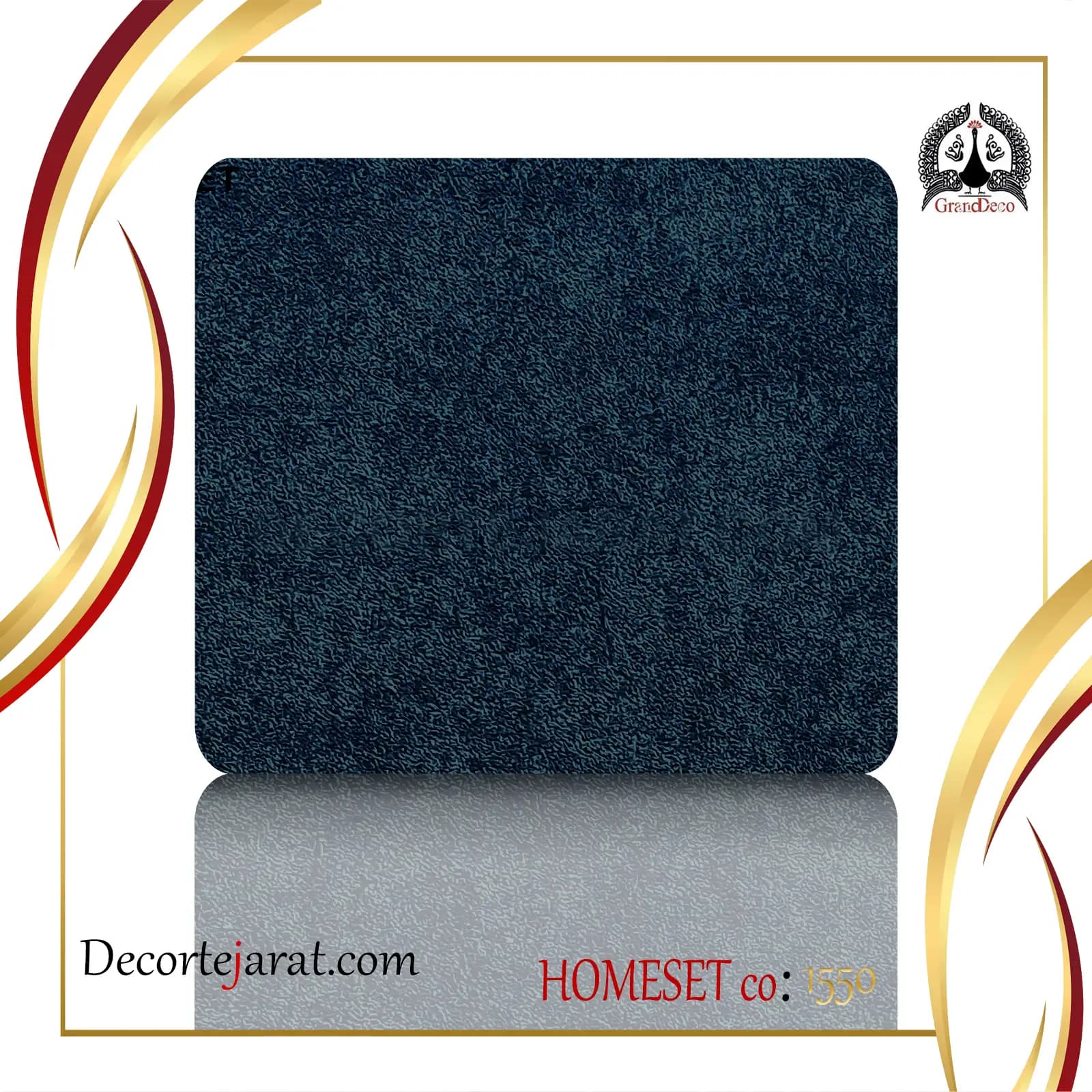 کاغذ دیواری سرمه ای اکلیلی HS-1550
