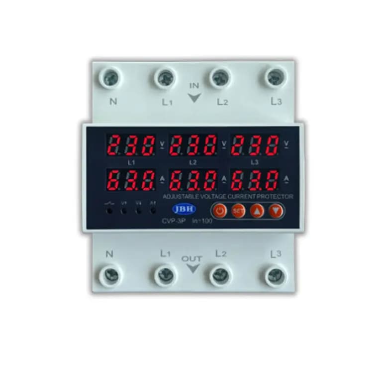 محافظ ولتاژ جریان جی بی اچ سه فاز 63 آمپر (cvp-3p 63A)