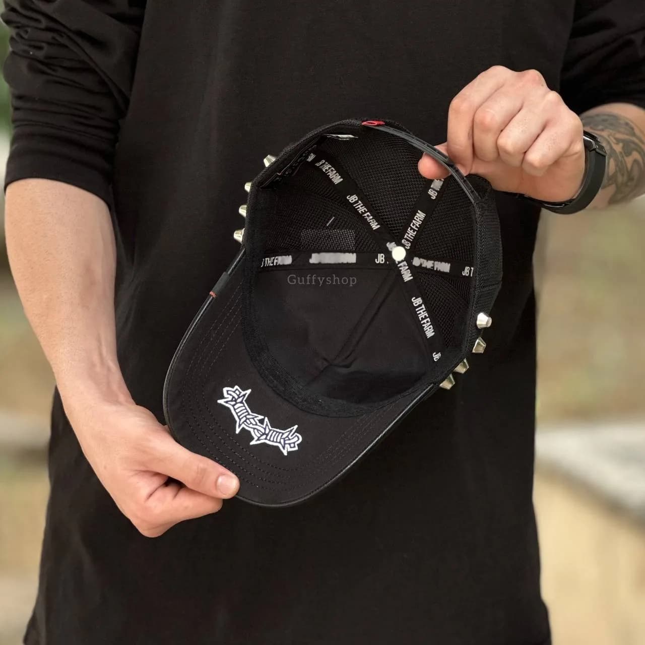 کلاه گورین panther spike چرم — تصویر ۷