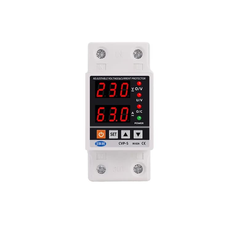 محافظ ولتاژ جریان جی بی اچ تک فاز 80 آمپر (cvp-s 80A)