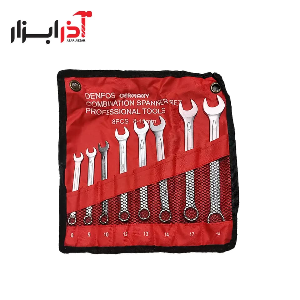 آچار سری یکسر رینگ 8 عددی دنفوس (آلمانی)