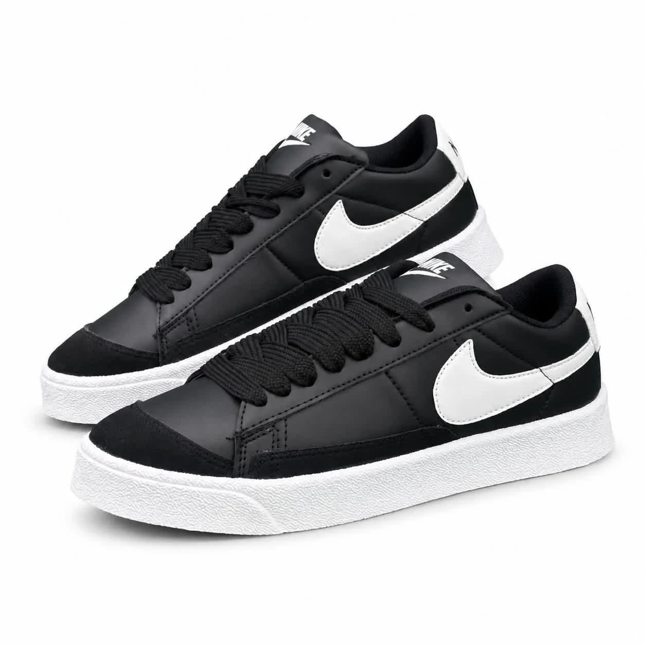 کتونی مردانه مدل رانینگ نایک بلیزر مشکی سفید NIKE blazer — تصویر ۳