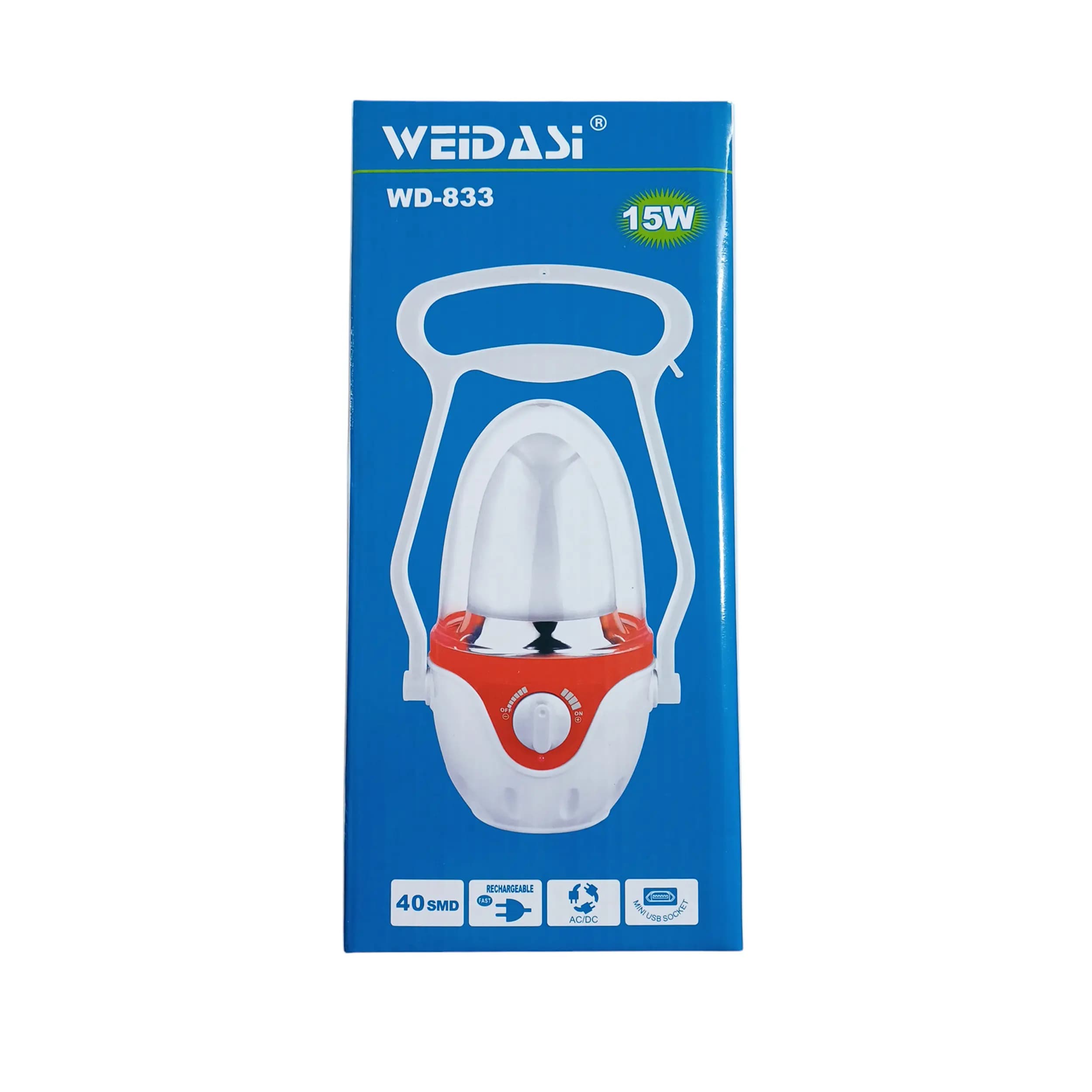 چراغ فانوسی شارژی ویداسی مدل WD-833