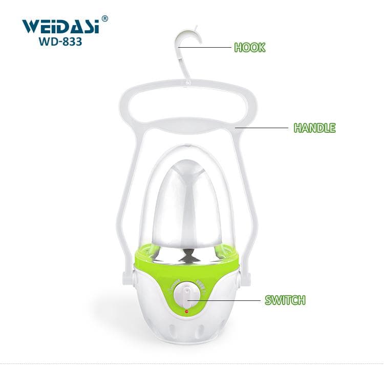 چراغ فانوسی شارژی ویداسی مدل WD-833 — تصویر ۴